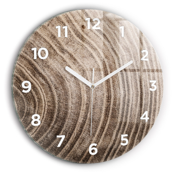 Round glass clock Trunk