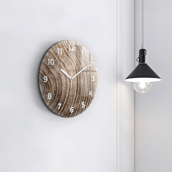 Round glass clock Trunk