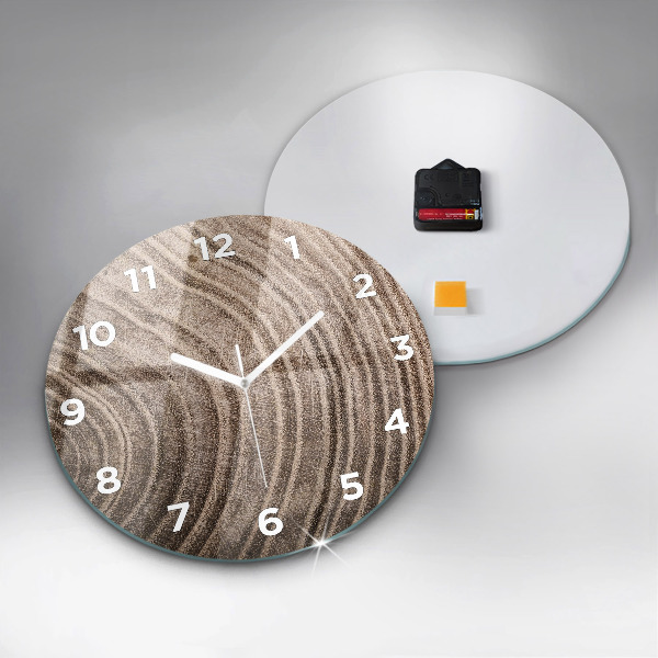 Round glass clock Trunk