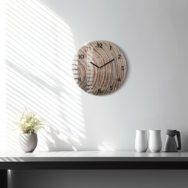 Round glass clock Trunk