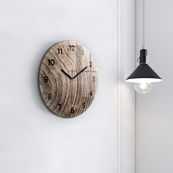 Round glass clock Trunk