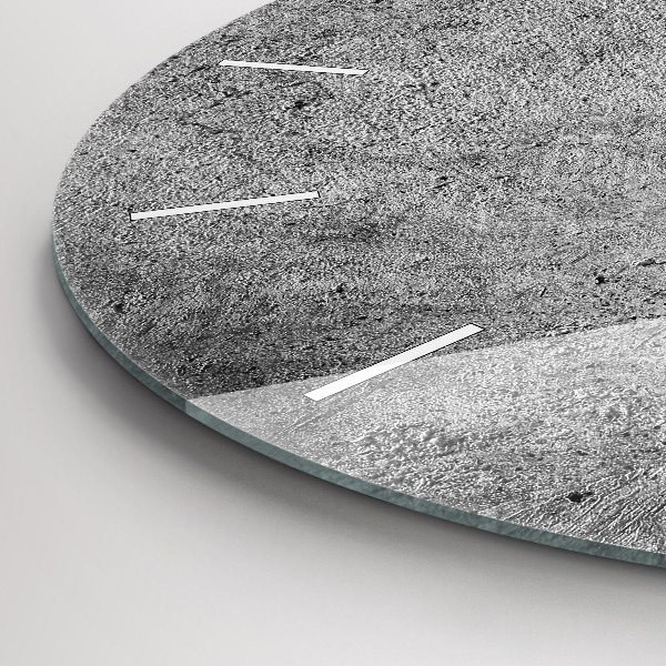 Round glass clock Industrial wall