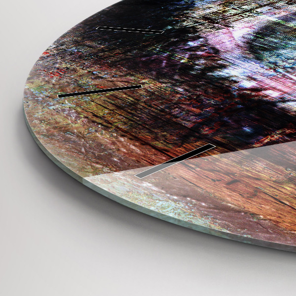 Round glass clock Street Art Eye