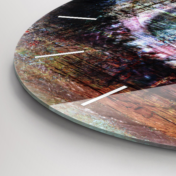 Round glass clock Street Art Eye