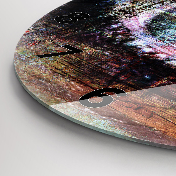 Round glass clock Street Art Eye
