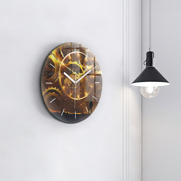 Round glass clock Time – Mechanism