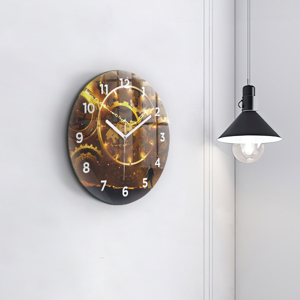 Round glass clock Time – Mechanism