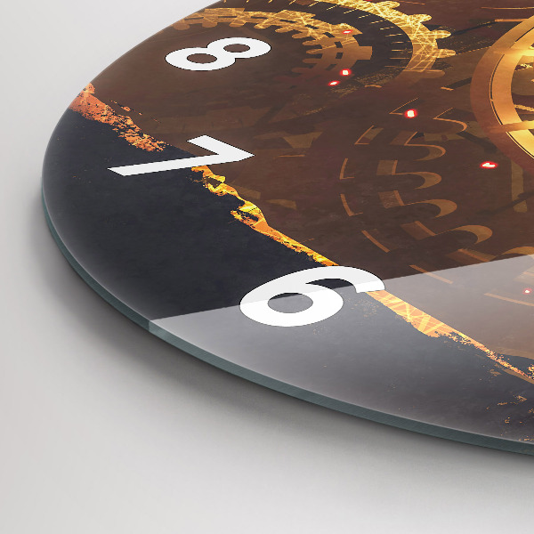 Round glass clock Time – Mechanism