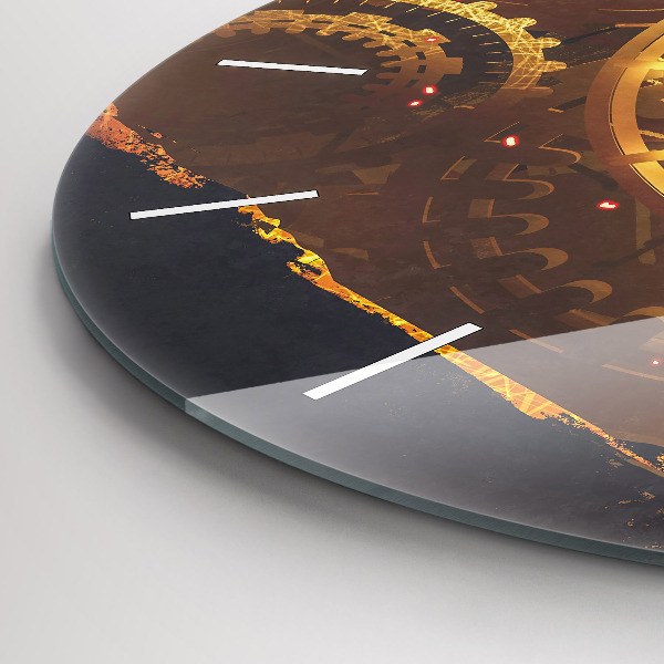Round glass clock Time – Mechanism