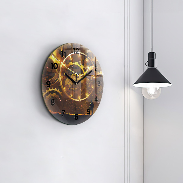 Round glass clock Time – Mechanism