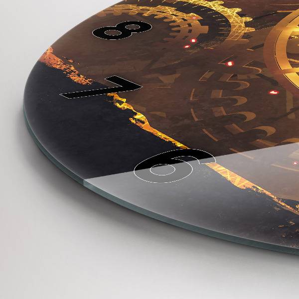 Round glass clock Time – Mechanism