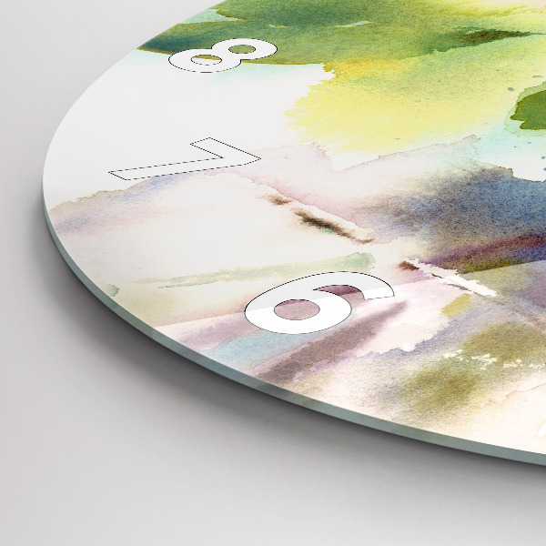 Round glass clock Visualization of Nature