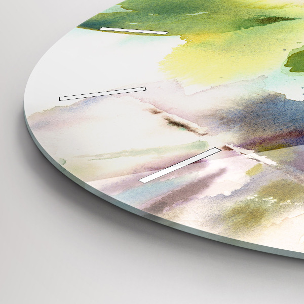 Round glass clock Visualization of Nature