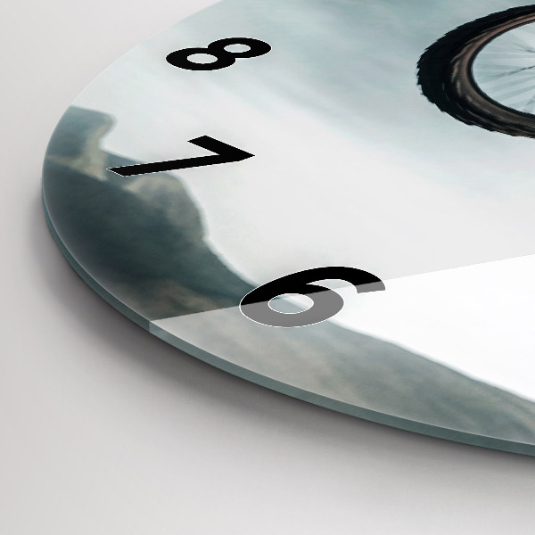 Round glass clock Motor Style Adrenaline