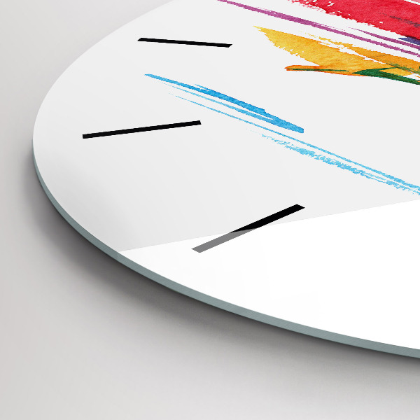 Round glass clock Runner illustration