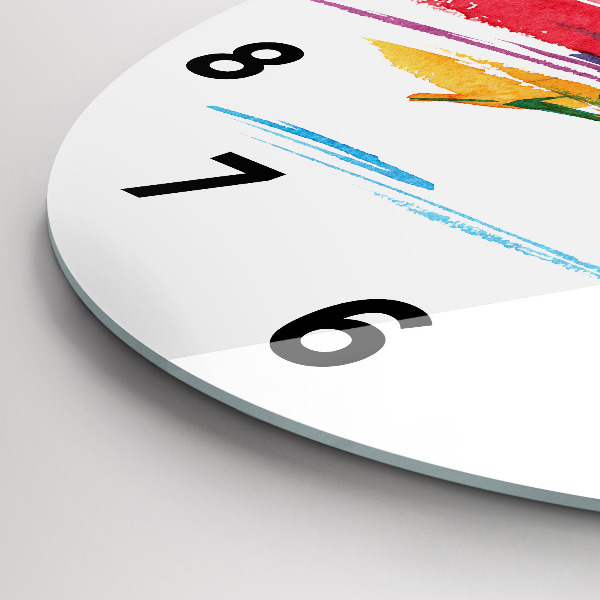 Round glass clock Runner illustration