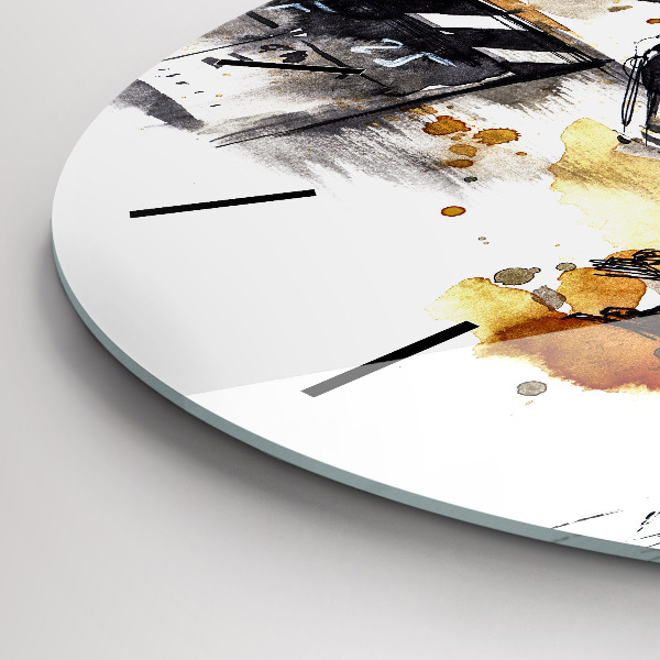 Round glass clock Cinematography camera