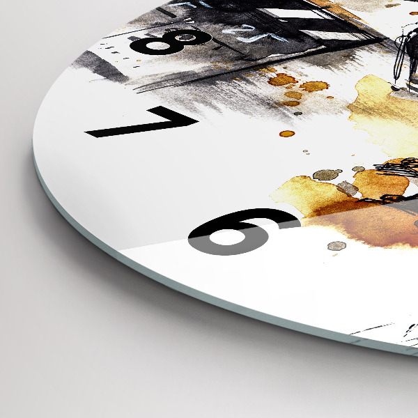 Round glass clock Cinematography camera