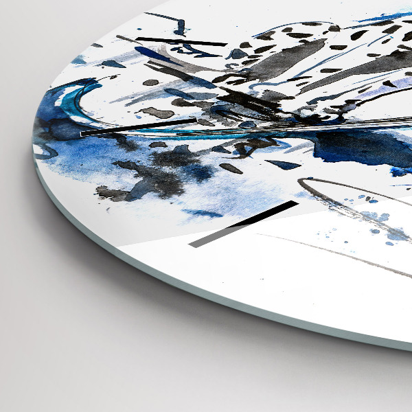 Round glass clock Dalmatian and Umbrella