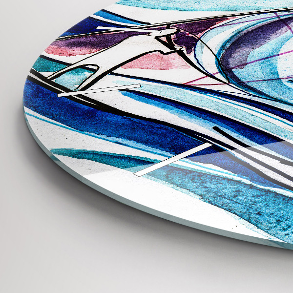 Round glass clock Surfboard