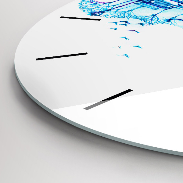 Round glass clock Cello Park Lake