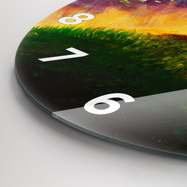 Round glass clock Abstraction The Little Prince