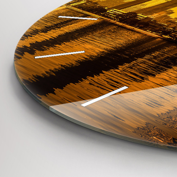 Round glass clock Zhujiang River