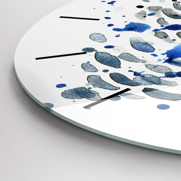 Round glass clock Owl look