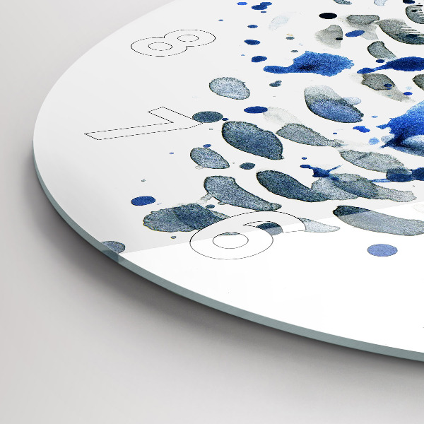 Round glass clock Owl look