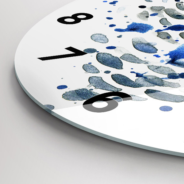Round glass clock Owl look
