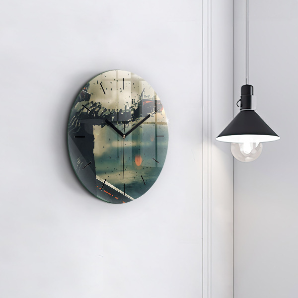 Round glass clock Lethal weapon game
