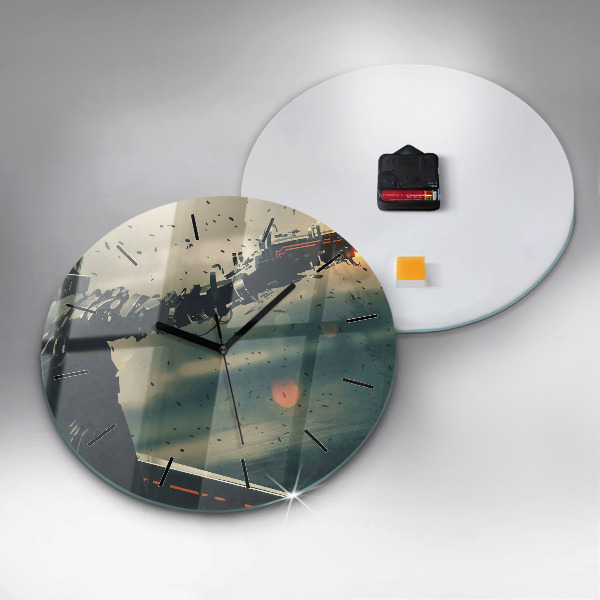 Round glass clock Lethal weapon game