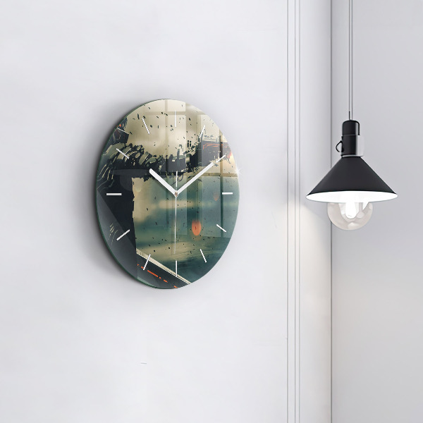 Round glass clock Lethal weapon game