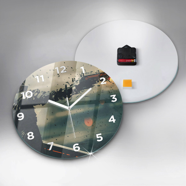 Round glass clock Lethal weapon game