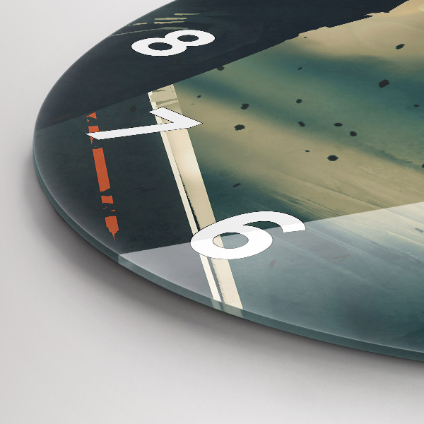 Round glass clock Lethal weapon game