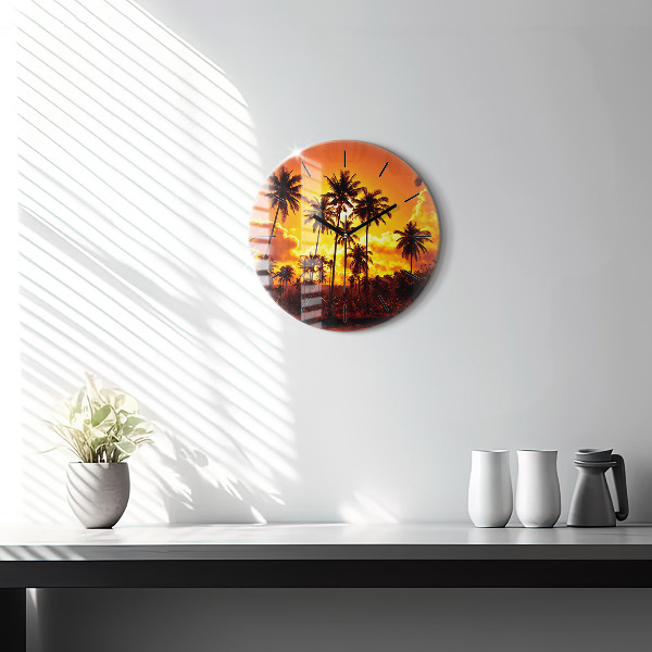 Round glass clock Thailand Klong Prao Beach