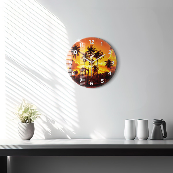 Round glass clock Thailand Klong Prao Beach