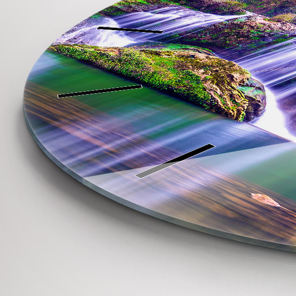 Round glass clock Jiulong Waterfall China