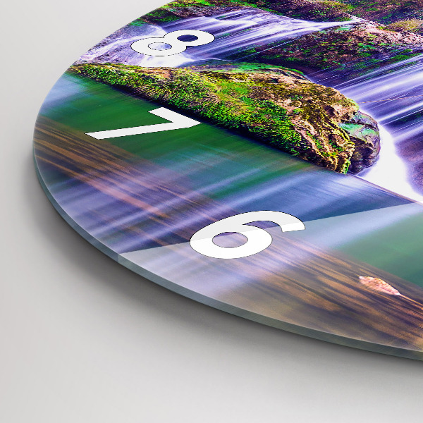 Round glass clock Jiulong Waterfall China