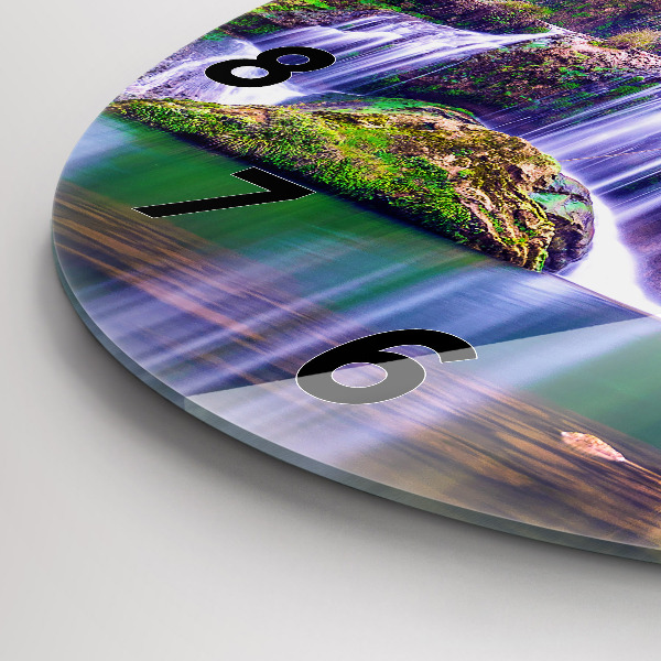 Round glass clock Jiulong Waterfall China