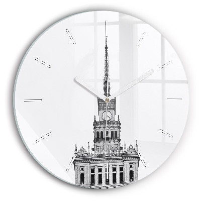Round glass clock Palace of Culture and Science