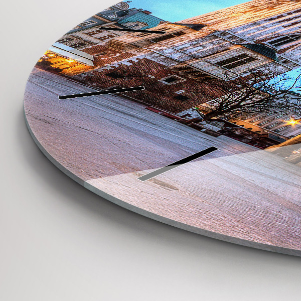 Round glass clock Main Market Square in Krakow