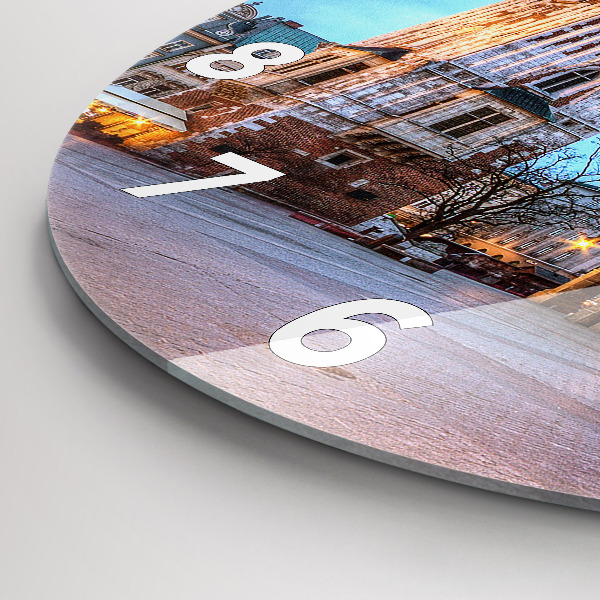 Round glass clock Main Market Square in Krakow