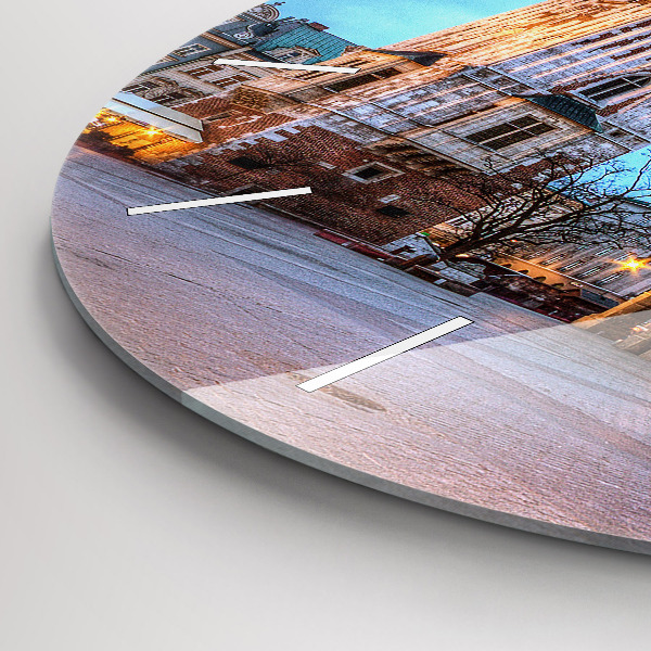 Round glass clock Main Market Square in Krakow