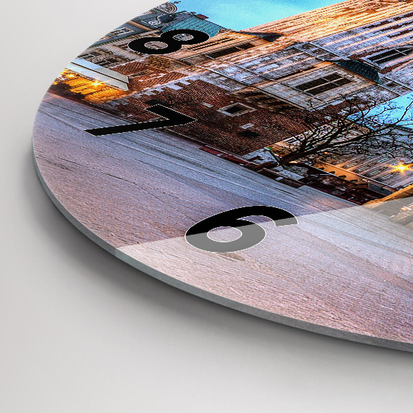 Round glass clock Main Market Square in Krakow