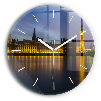 Round glass clock Winchester Palace London