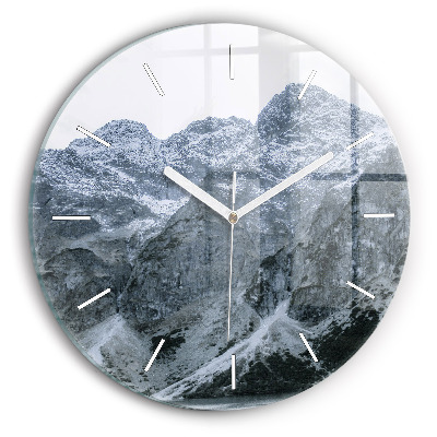 Round glass clock Morskie Oko in the Tatra Mountains