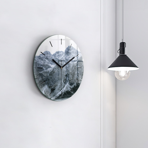Round glass clock Morskie Oko in the Tatra Mountains