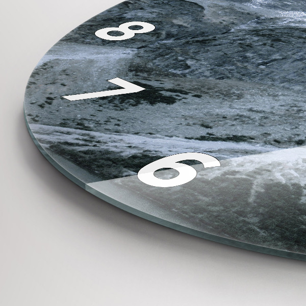 Round glass clock Morskie Oko in the Tatra Mountains