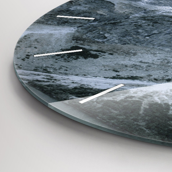 Round glass clock Morskie Oko in the Tatra Mountains